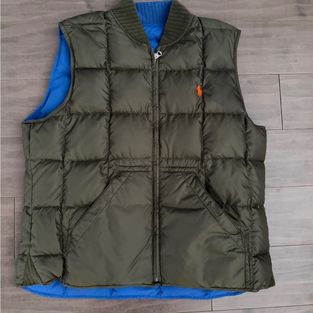 Ralph Lauren Boys reversible puff vest size xl
